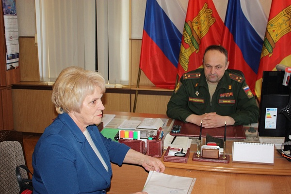 Рабочая встреча с Военным комиссаром Тверской области